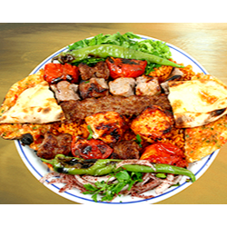 Menü 14 tavuklu karisik kebap